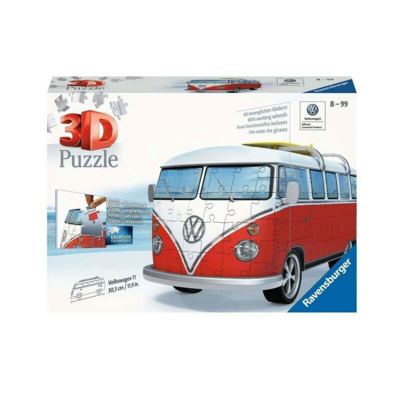 PUZZLE 3D PULMINO WOLKSWAGEN RAVENSBURGE EAN 4005556125166 INGROSSO PUZZLE 3D