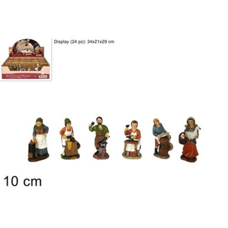 INGROSSO ARTICOLI NATALIZI MESTIERI CM.10 ASS. 8033113296406 INGROSSO PRESEPE E ACCESSORI PERSONAGGI PER IL PRESEPE E ANIMALI