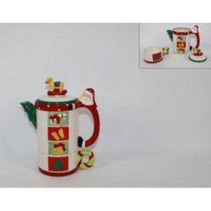 INGROSSO CASALINGHI TEIERA C/TAZZA C/CAVALLUCCIO DEC. NATALE 8033113577970 INGROSSO ACCESSORI CUCINA