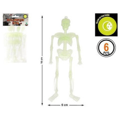 INGROSSO HALLOWEEN SCHELETRO 29X19CM GLOW IN THE DARK 8422259422884 INGROSSO ACCESSORI HALLOWEEN APPENDINI HALLOWEEN