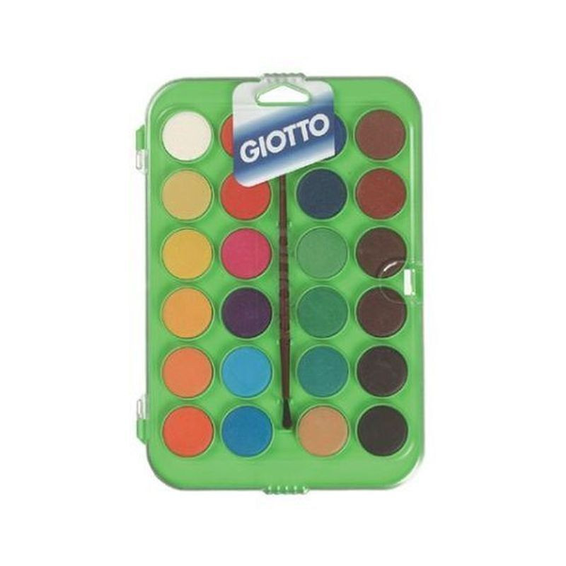ACQUARELLI GIOTTO 24 COLORI EAN 8000825967726 INGROSSO ACQUARELLI