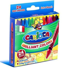 INGROSSO CARTOLERIA CARIOCA PASTELLI CERA SCATOLA 24PZ. C/APPENDINO 24X22.2X26.5CM 8003511423667 INGROSSO PENNARELLI MATITE COLO