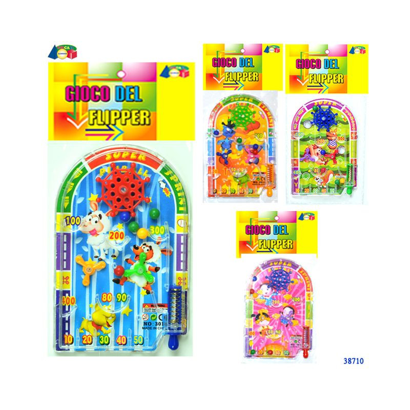GIOCO FLIPPERINO C/FIGURE ANIMALI ASS. EAN 8055742227217 INGROSSO GIOCHI DA EDICOLA