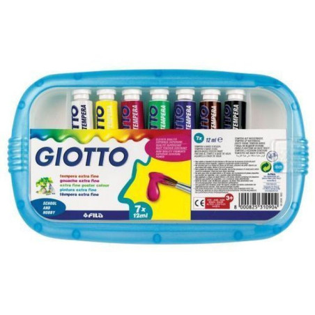 INGROSSO CARTOLERIA TEMPERE GIOTTO 7 COLORI 8000825310904 INGROSSO PENNARELLI MATITE COLORATE TEMPERE