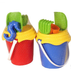 INGROSSO ARTICOLI MARE SECCHIELLO CON ACCESSORI D.14 H.25CM PALETTA RASTRELLO FORMINA LUMACA SETACCI 8002936222008 INGROSSO ARTI