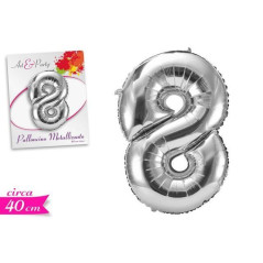 INGROSSO PALLONCINI PALLONCINO NUMERO 8 40CM 8055329186944 INGROSSO ARTICOLI PER FESTE PALLONCINI COMPLEANNO