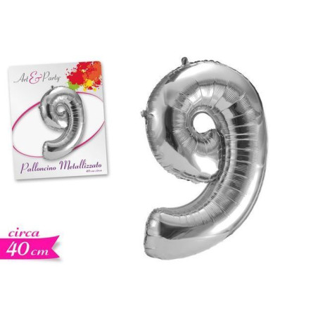 INGROSSO PALLONCINI PALLONCINO NUMERO 9 40CM 8055329186951 INGROSSO ARTICOLI PER FESTE PALLONCINI COMPLEANNO