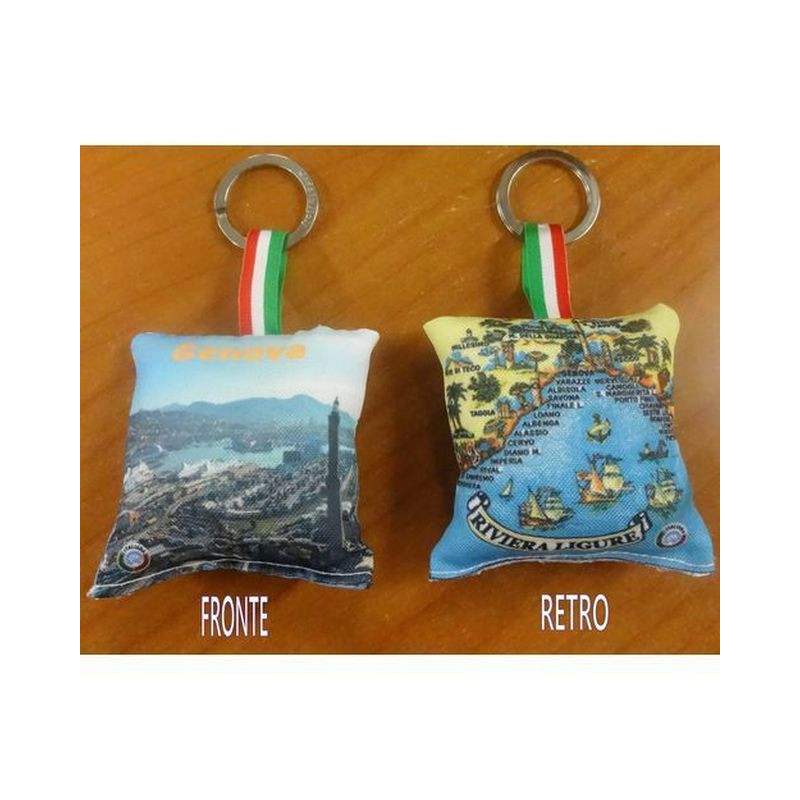 PORTACHIAVI CUSCINO BIFACCIALE 6X6CM EAN 0769091400000 INGROSSO PORTACHIAVI
