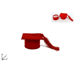 INGROSSO FESTA E PARTY SCATOLA CAPPELLO LAUREA ROSSO 7X7X4CM 8034048362037 INGROSSO ARTICOLI PER FESTE