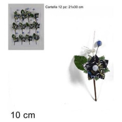 INGROSSO ARTICOLI NATALIZI RAMETTO FIORE SCOZZESE BLU CM 10 8033113664779 INGROSSO DECORAZIONI NATALIZIE