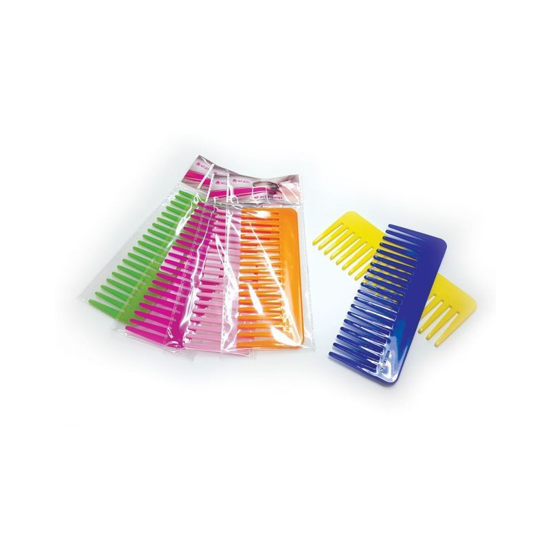 PETTINE GEL GRANDE COLORATO 16CM COL.ASS EAN 8055748933402 INGROSSO SPAZZOLE E PETTINI