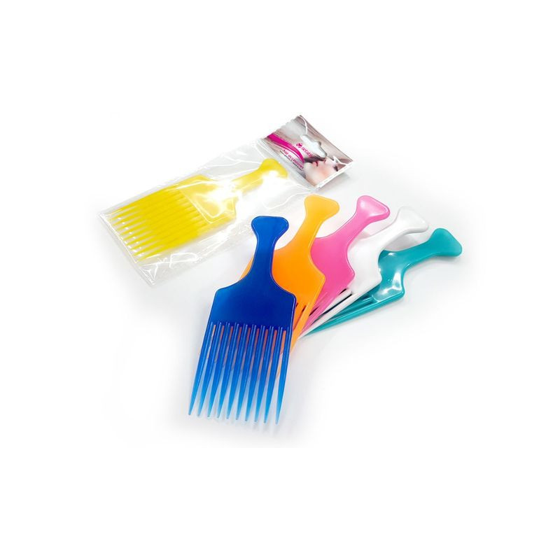 PETTINE AFRO COLORATO 15CM COLORI ASS. EAN 8055748933419 INGROSSO SPAZZOLE E PETTINI