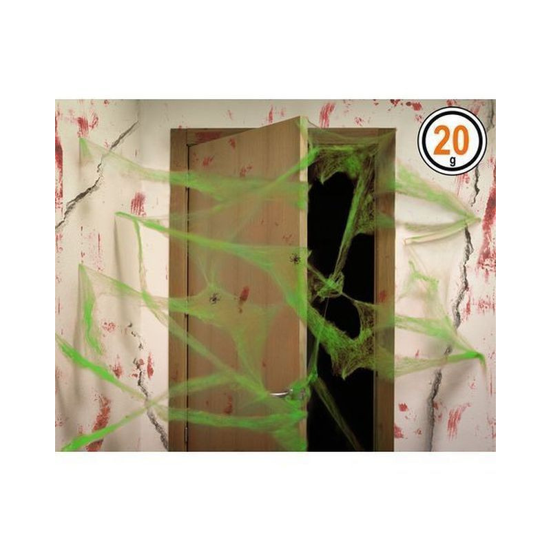 RAGNATELA VERDE 20GR EAN 8422259096269 INGROSSO DECORAZIONI HALLOWEEN RAGNATELA VERDE 20GR EAN 8422259096269 INGROSSO DECORAZIONI HALLOWEEN