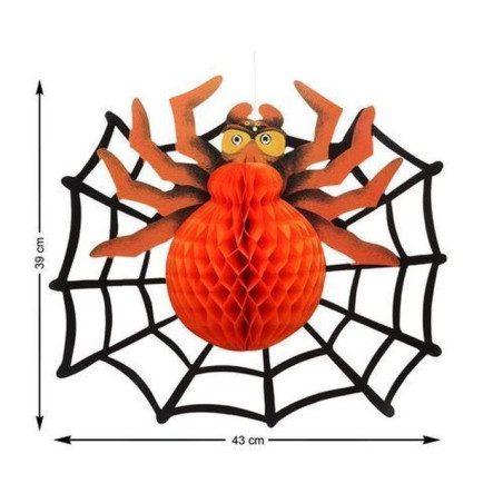 FESTONE RAGNO HALLOWEEN 43X39CM EAN 8422259413004 INGROSSO FESTONI E ADDOBBI HALLOWEEN