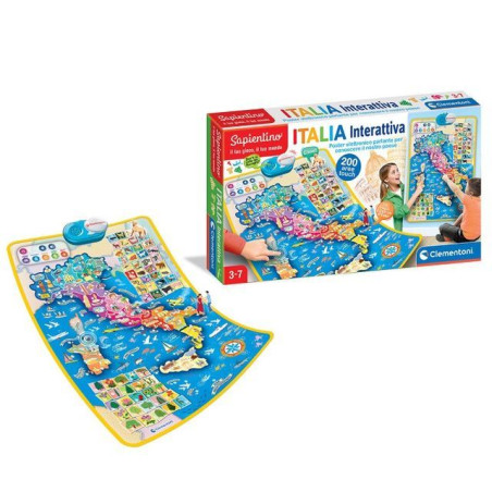 INGROSSO GIOCATTOLI SAPIENTINO LA MAPPA POSTER ITALIA 8005125164455 INGROSSO GIOCHI CLEMENTONI SAPIENTINO