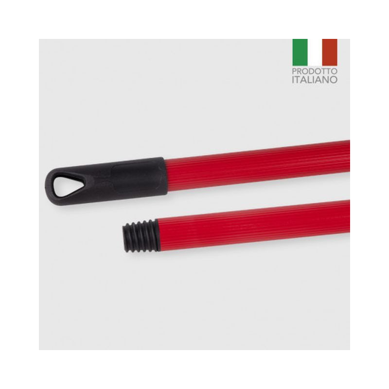 MANICO ROSSO 120 CM RIGATO EAN 8000061031922 INGROSSO ACCESSORI PULIZIA