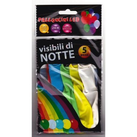 INGROSSO PALLONCINI PALLONCINI COLORATI CON LUCE 5PZ 8026196679938 INGROSSO ARTICOLI PER FESTE PALLONCINI COMPLEANNO