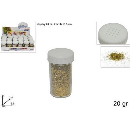 INGROSSO CARTOLERIA TUBETTO GLITTER GR20 ORO 8033113211928 INGROSSO ARTICOLI SCUOLA ARTICOLI PER DECORAZIONI