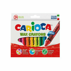 INGROSSO CARTOLERIA CARIOCA PASTELLI CERA JUMBO SCATOLA 24PZ C/APPENDINO 8003511423902 INGROSSO PENNARELLI MATITE COLORATE TEMPE