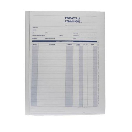 INGROSSO CARTOLERIA COMMISSIONI 2 COPIE 29.7X21.5 10 8033593013432 INGROSSO AGENDE DIARI SCHEDE MODULI E SCHEDE
