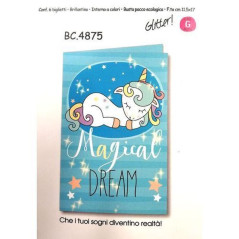 INGROSSO CARTOLERIA BIGLIETTI MAGIC UNICORNS BC.4875 C.6 8001608748754 INGROSSO BIGLIETTI AUGURI BIGLIETTI COMPLEANNO