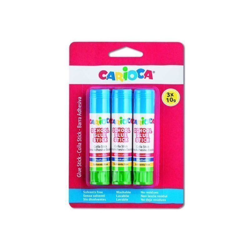 COLLA STICK GR.10 PZ.3 BLISTER CARIOCA EAN 8003511427818 INGROSSO COLLA