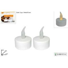 INGROSSO LUMINO FIAMMA TEALIGHT C/BATTERIA 2PZ 8034048382233 INGROSSO TABACCHERIA LUMINI E CERI