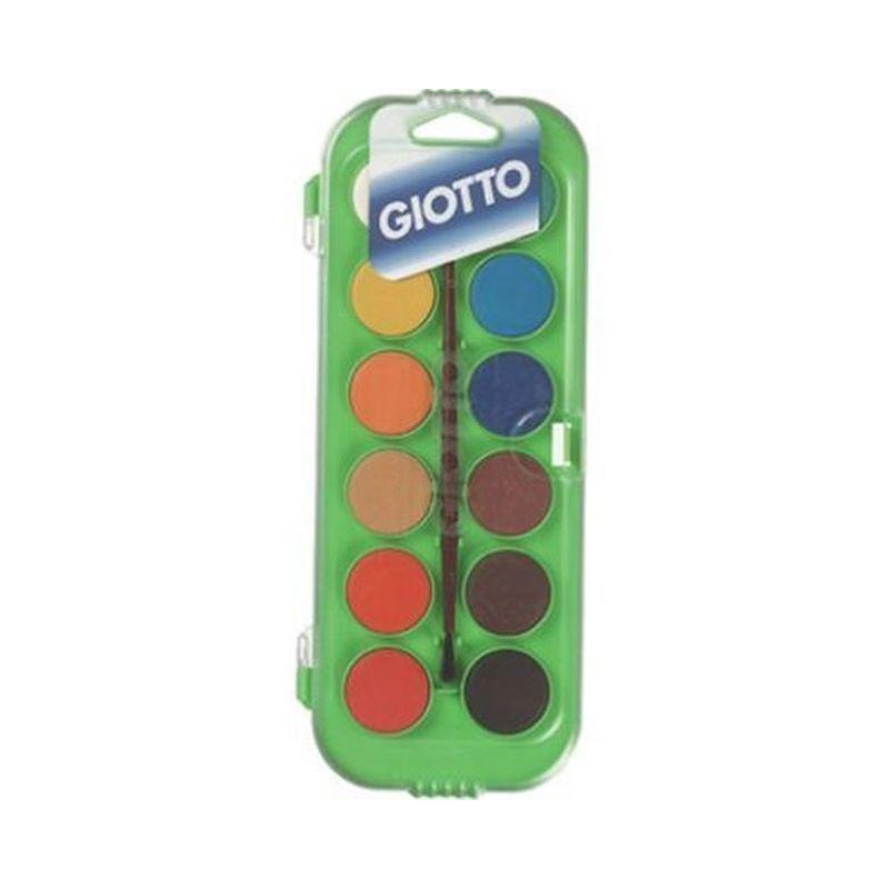 ACQUARELLI GIOTTO 12 COLORI EAN 8000825967702 INGROSSO ACQUARELLI