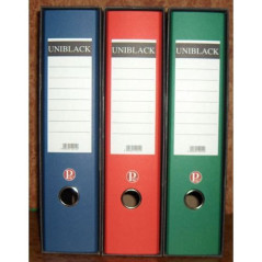 INGROSSO CARTOLERIA REGISTRATORE PROT. D/8 UNIBLACK P.20.199 8002329500140 INGROSSO RACCOGLITORI RICAMBI BUSTE TRASPARENTI