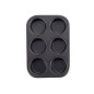 STAMPO MUFFIN LISCIO 6 POSTI DROP EAN 8033765087421 INGROSSO FORMINE E STAMPINI PER DOLCI