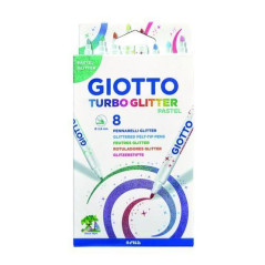 INGROSSO CARTOLERIA ASTUCCIO 8 TURBO GLITTER PASTEL 8000825008719 INGROSSO ARTICOLI SCUOLA ASTUCCI SCUOLA