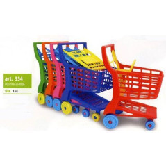 INGROSSO GIOCATTOLI CARRELLO SPESA 41CM IN PLASTICA 5 COLORI VERDE ARANCIO ROSA BLU ROSSO 8002936354006 INGROSSO GIOCHI E GIOCAT