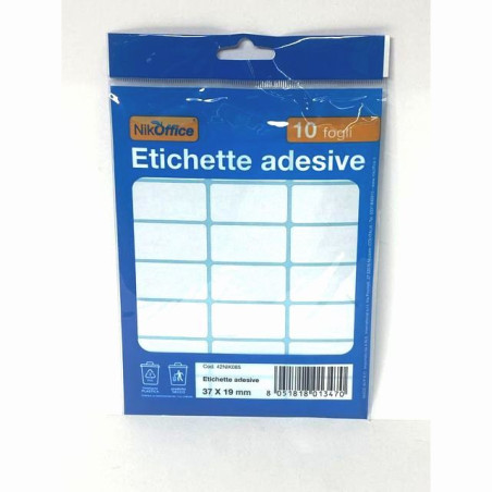 INGROSSO CARTOLERIA BUSTINE ETICHETTE 10 FOGLI 37X19 8033593024179 INGROSSO ARTICOLI DI CANCELLERIA ETICHETTE LABEL POSTIT