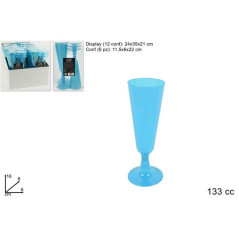 INGROSSO FESTA E PARTY FLUTE PLASTICA 6PZ AZZURRO 133CC 8034048407578 INGROSSO ARTICOLI PER FESTE BICCHIERI PER PARTY