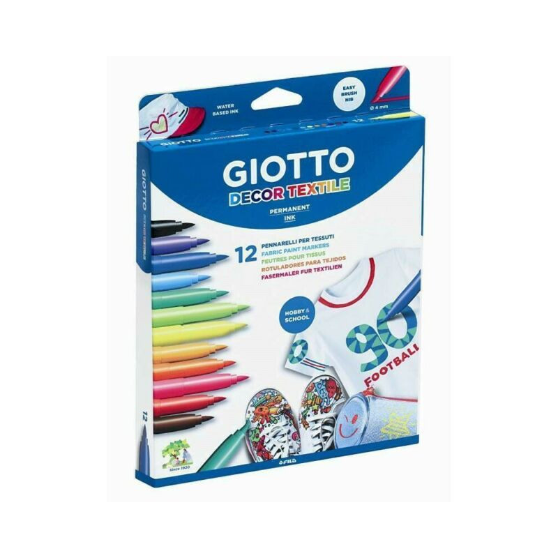 GIOTTO DECOR TEXTILE 12PZ EAN 8000825495106 INGROSSO PENNARELLI GIOTTO DECOR TEXTILE 12PZ EAN 8000825495106 INGROSSO PENNARELLI
