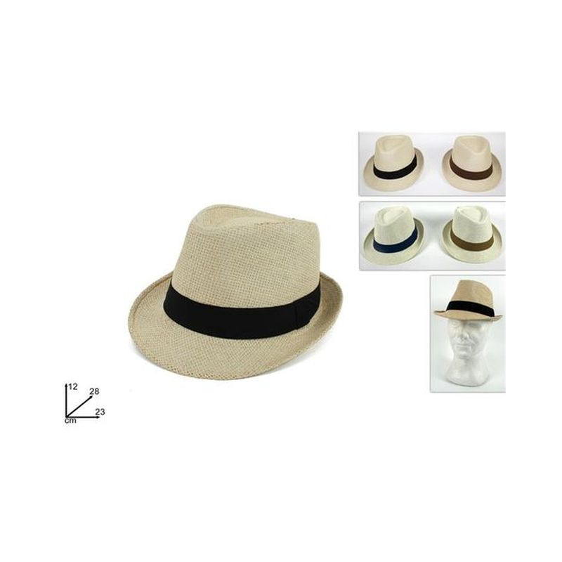 CAPPELLO FEDORA CLASSICO 4 COL. EAN 8034048385012 INGROSSO CAPPELLI ESTIVI