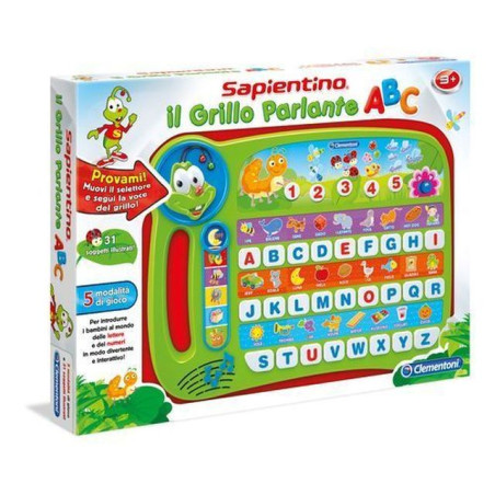 INGROSSO GIOCATTOLI SAPIENTINO IL GRILLO PARLANTE ABC 49X37X5CM ANNI3+ BATTERIE INCLUSE 8005125132645 INGROSSO GIOCHI CLEMENTONI