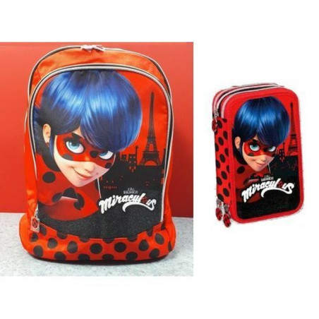 INGROSSO CARTOLERIA MIRACOLOUS ZAINO ORGANIZZATO 8009117977320 INGROSSO BORSE E ZAINI SCUOLA