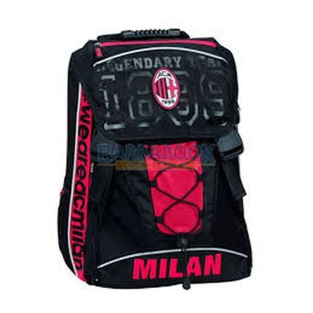 INGROSSO CARTOLERIA ZAINO ESTENSIBILE CON GADGET MILAN 8009117980412 INGROSSO BORSE E ZAINI SCUOLA