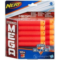 INGROSSO GIOCATTOLI NERF MEGA REFILL X 10 5010993577842 INGROSSO ARMI GIOCATTOLO MUNIZIONI PER PISTOLA GIOCATTOLO