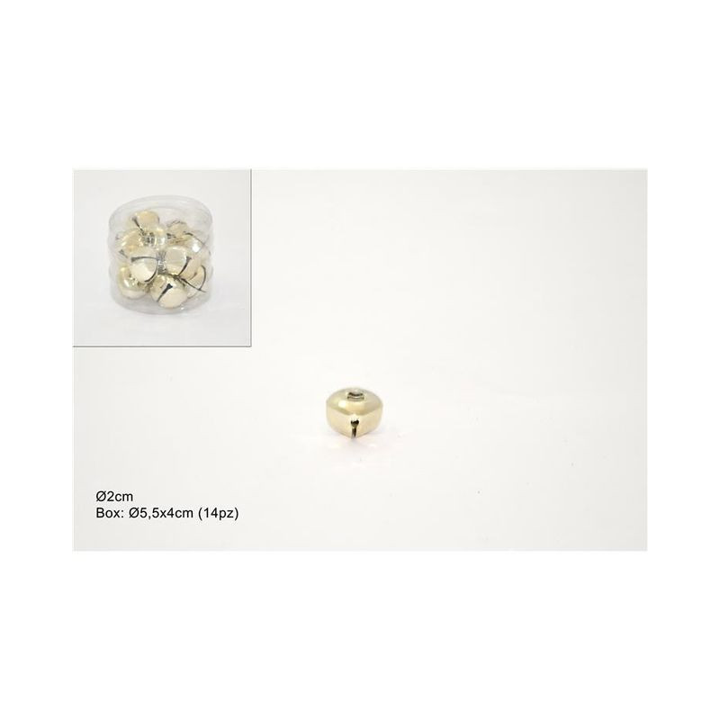 CAMPANELLINI 2CM SET 14PZ IN BOX PVC ORO EAN 8033113502736 INGROSSO ARTICOLI DECORAZIONI NATALIZIE CAMPANELLINI 2CM SET 14PZ IN BOX PVC ORO EAN 8033113502736 INGROSSO ARTICOLI DECORAZIONI NATALIZIE