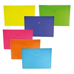 INGROSSO CARTOLERIA BUSTA C/BOTTONE 14.5X10.5 FLUO ASS. 8033593029549 INGROSSO PORTA DOCUMENTI PORTA LISTINO BUSTE A BOTTONE