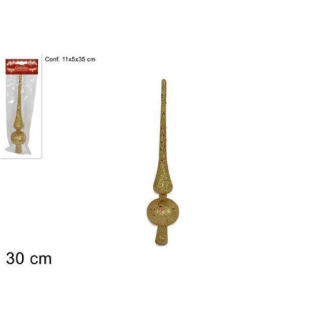 PUNTALE GLITTER ORO EAN 8027501187056 INGROSSO PALLINE DI NATALE E PUNTALI