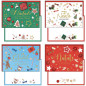 BIGLIETTO NATALE FOTOGR. DEC. SPARSI ORO EAN 8009162354039 INGROSSO BIGLIETTI NATALIZI