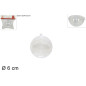 SFERA PLASTICA TRASPARENTE 6CM EAN 8033113289606 INGROSSO ARTICOLI DECORAZIONI NATALIZIE