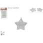 INGROSSO ARTICOLI NATALIZI STELLE PLASTICA TRASPARENTI 8CM 2PZ 8033113432699 INGROSSO DECORAZIONI NATALIZIE
