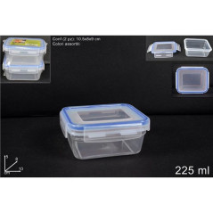 INGROSSO CASALINGHI CONTENITORI RETT. PLASTICA 2X225ML COL A 8034048480168 INGROSSO ACCESSORI CUCINA