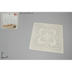 INGROSSO CASALINGHI CENTRINI CART. QUADR. 26X26 4PZ 8027501684272 INGROSSO TESSUTO E ACCESSORI ACCESSORI ARREDO
