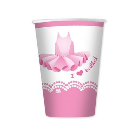 INGROSSO FESTA E PARTY BICCHIERI CC.200 PZ.8 I LOVE BALLET 8020834619256 INGROSSO ARTICOLI PER FESTE