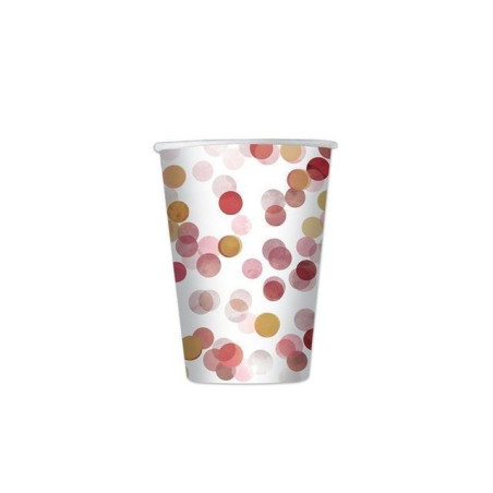 INGROSSO FESTA E PARTY BICCHIERI CC.200 PZ.8 CORIANDOLI ROSA 8020834621884 INGROSSO ARTICOLI PER FESTE